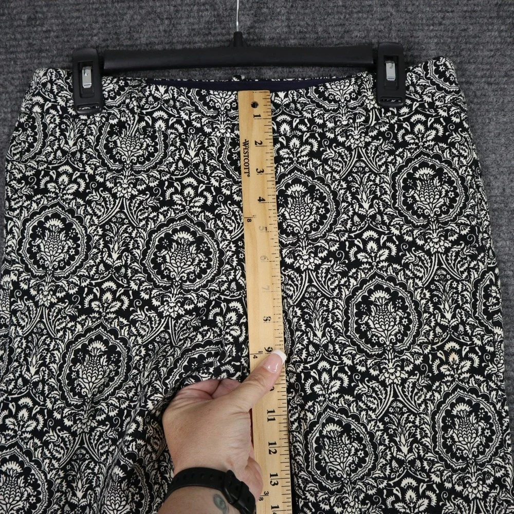J.Crew Office Wear Pants Women 2 Damask Paisley Stretch Business Casual